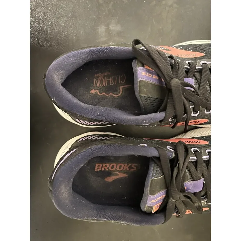 Brooks Adrenaline GTS 22 Black/Pink Running Shoes Sneakers Women's Size 8 B - Picture 8 of 10